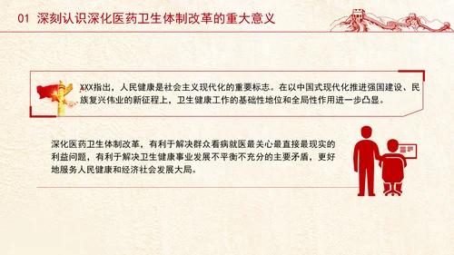 党的二十届三中全会深化医药卫生体制改革专题党课PPT