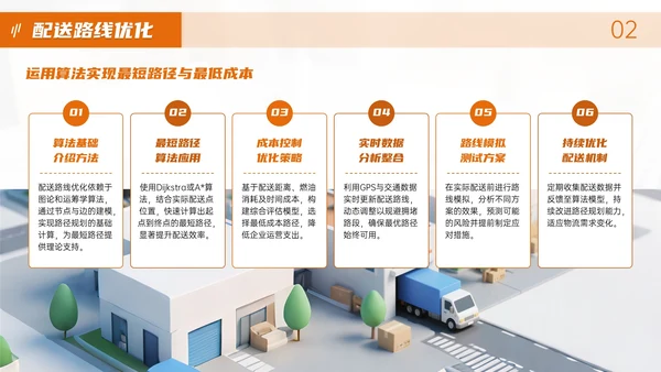 橙色物流企业部门汇报会议PPT模板