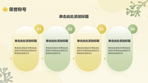 黄色插画风保研夏令营面试自我介绍PPT模板