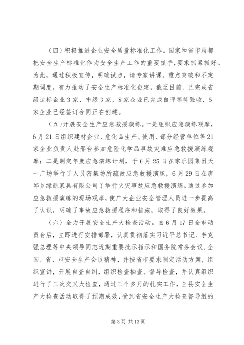 县安监局工作报告 (3).docx