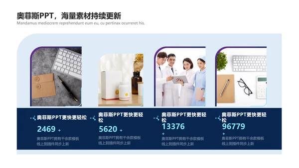 扁平深蓝色文体娱乐校园生活社团活动PPT套装