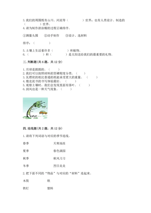 教科版二年级上册科学期末测试卷（综合卷）.docx