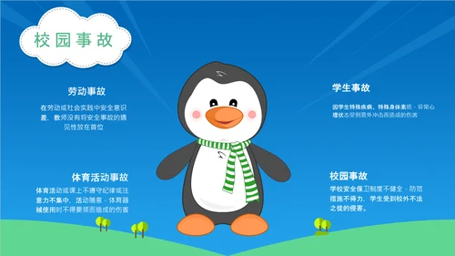 校园安全宣传中小学生安全教育通用PPT教学课件