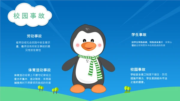 校园安全宣传中小学生安全教育通用PPT教学课件