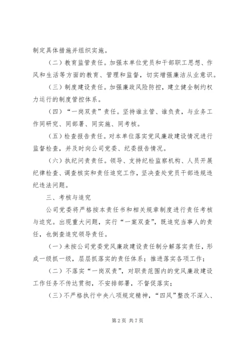 政协党风廉政责任书.docx