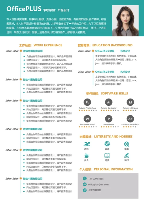 财务经理简历模板