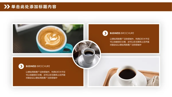 美味咖啡美食咖啡店宣传PPT模板