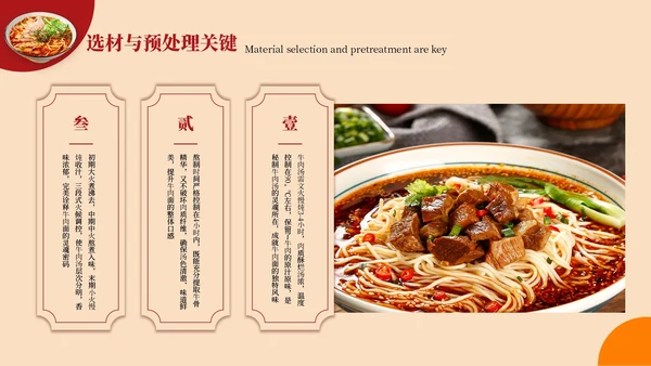 红色创意风宁夏美食介绍PPT模板