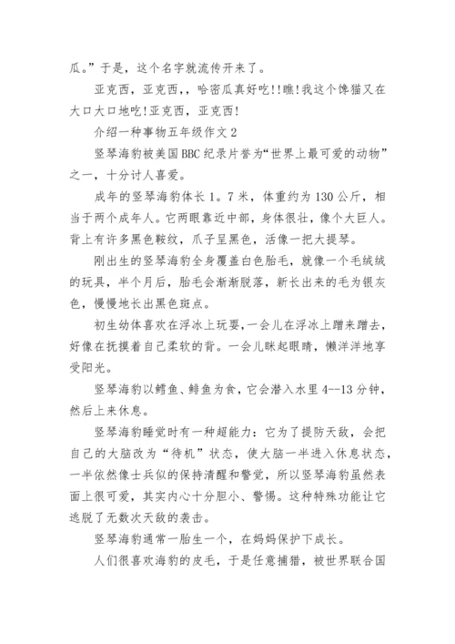 介绍一种事物五年级上册第五单元作文10篇.docx