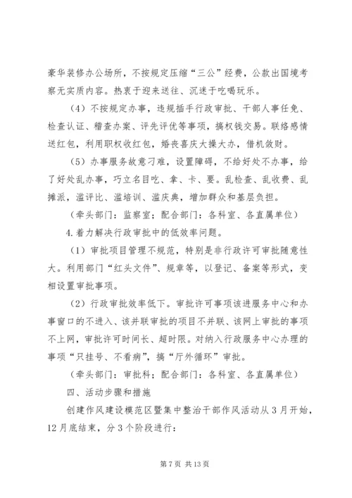药监局干部作风整治工作方案.docx