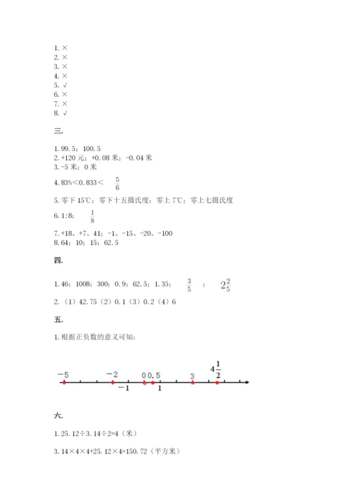 苏教版数学小升初模拟试卷（网校专用）.docx
