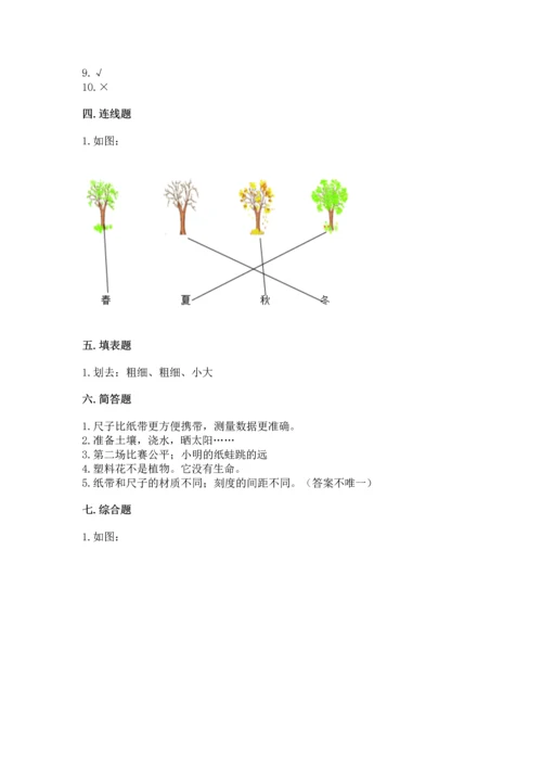 教科版一年级上册科学期末测试卷精品（全国通用）.docx