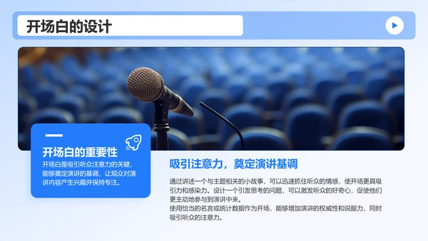 蓝色3D风成功的英语演讲比赛方案PPT模板