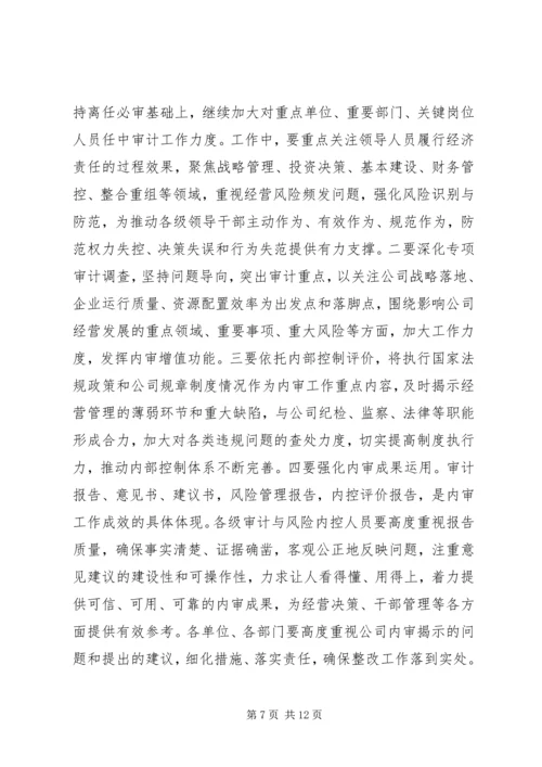 内审分管领导讲话(精).docx