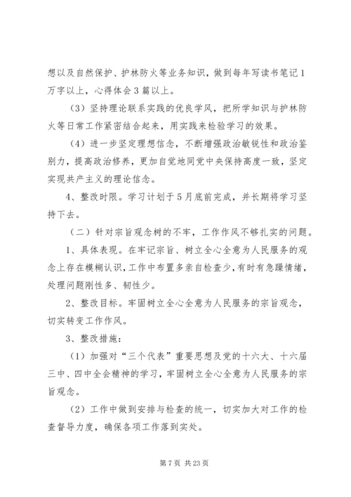 林场干部党性分析整改措施 (2).docx