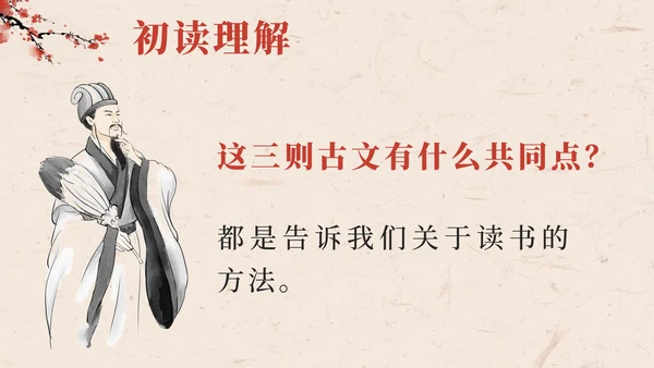 部编版语文五年级上册第二十五课古人谈读书PPT模板
