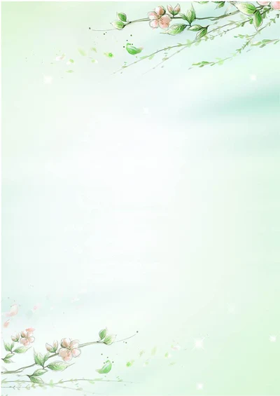 小清新彩铅信纸