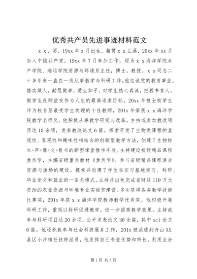 优秀共产员先进事迹材料范文.docx