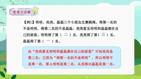 第九单元：数学广角——推理单元复习课件(共25张PPT)人教版二年级数学下册