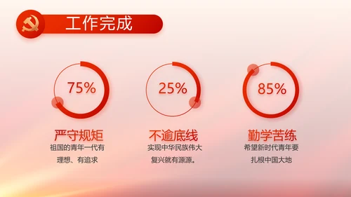 与党同心跟党奋斗红色党建动态PPT