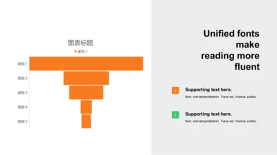 扁平PPT漏斗图