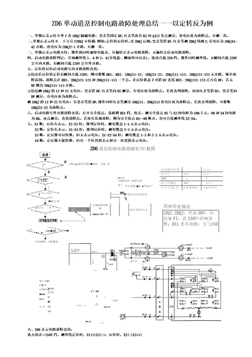 道岔电路故障处理总结