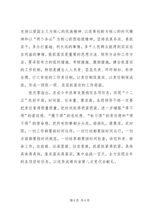 学习全省领导干部会议精神心得体会 (4).docx