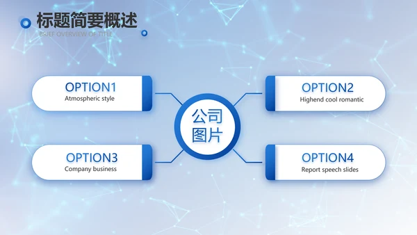蓝色科技信息化建设工作总结PPT