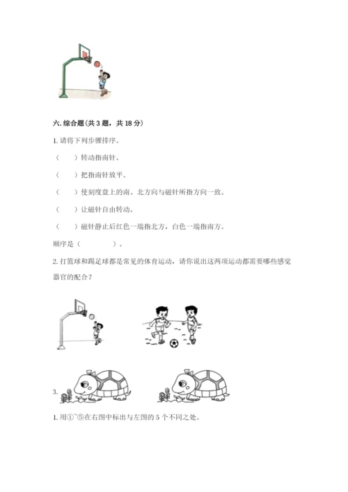 教科版二年级下册科学期末测试卷附参考答案【精练】.docx