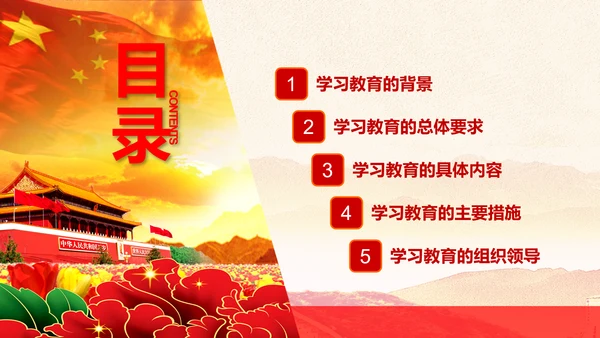 开展落实两学一做学习教育PPT模板