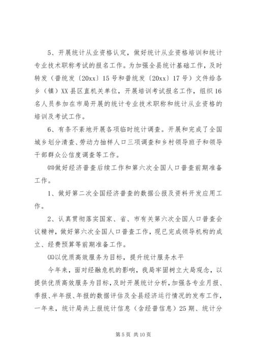 统计局工作总结及工作计划 (2).docx