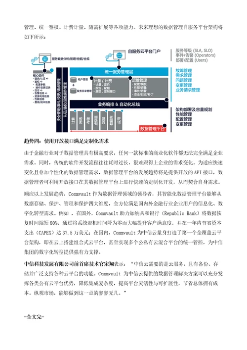 金融行业数据管理分析