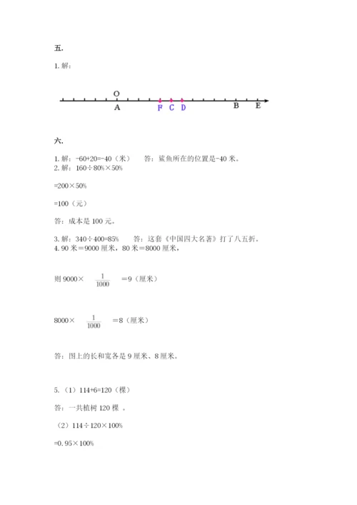 最新人教版小升初数学模拟试卷【研优卷】.docx