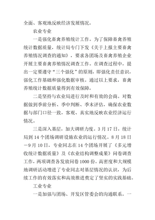 统计局报表工作总结