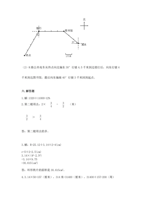 小学数学六年级上册期末测试卷附参考答案ab卷.docx