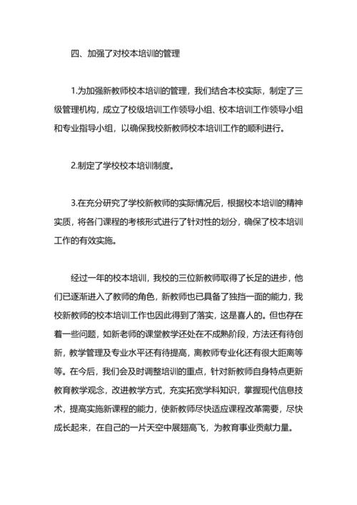 初中新教师校本培训工作总结.docx