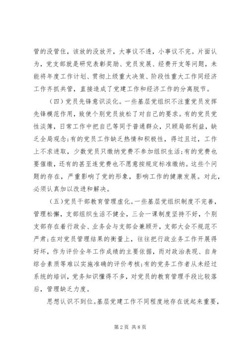 最新关于基层党建工作的调研报告材料.docx