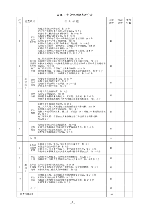 建筑施工安全生产标准化考评表.docx