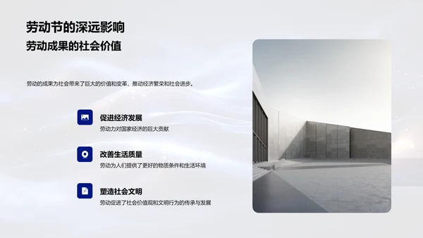 劳动节庆典回顾与展望PPT模板