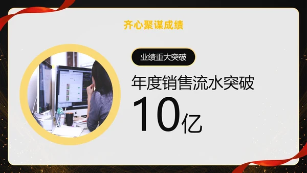 黑色大气黑金赢战2023公司年终总结年会PPT模板