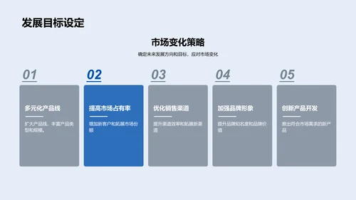 年度战略实施报告PPT模板