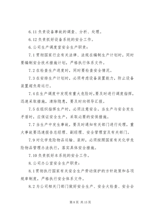 公司各级安全生产责任制 (5).docx