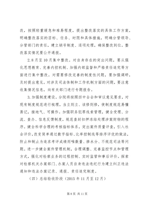 规范司法行为专项整治工作方案.docx