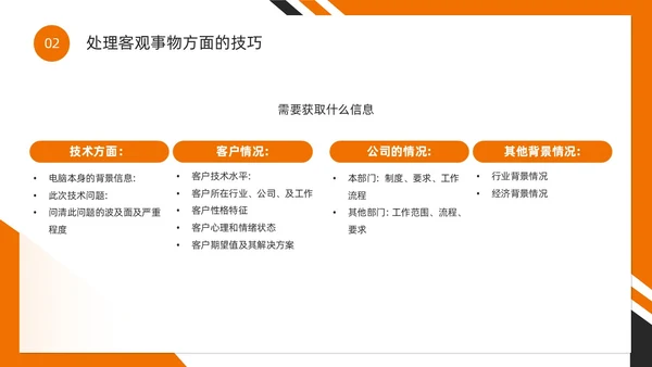 橙色简约风如何提高客户满意度PPT模版