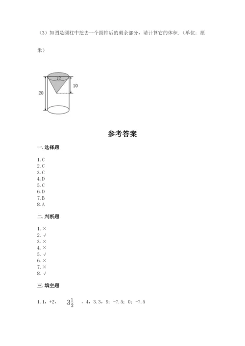 北师大版小学六年级下册数学期末综合素养测试卷精品（历年真题）.docx