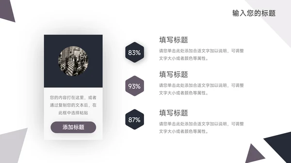 黑色三角几何电商运营计划PPT模板