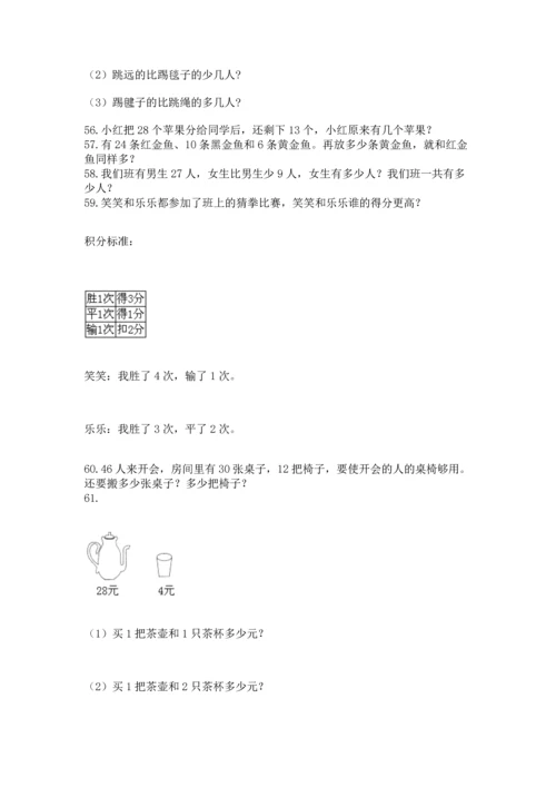 二年级上册数学应用题100道精品【考点梳理】.docx