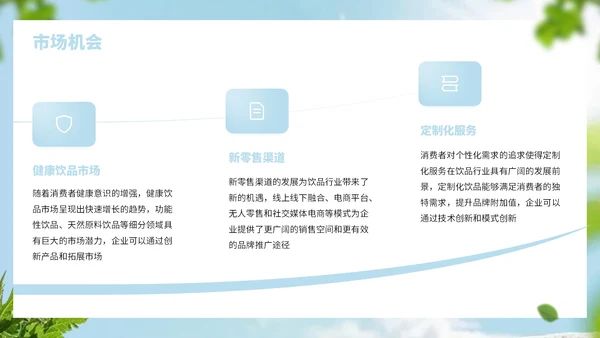 浅蓝色简约风饮品行业商业计划书