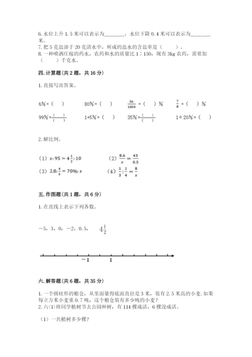 沪教版小学数学六年级下册期末检测试题【网校专用】.docx