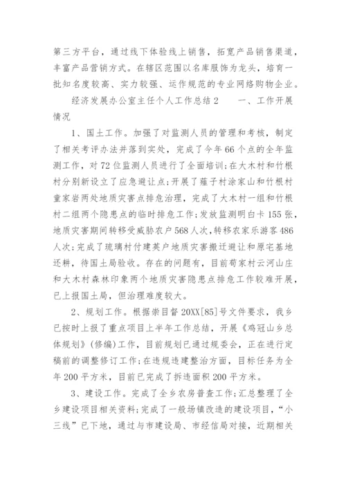 经济发展办公室主任个人工作总结.docx